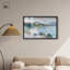 Décoration murale bleue "Coastal Haze I" par Art Remedy, cadre noir, 37 x 25-1723519310-1723519306