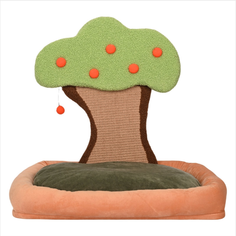 Grattoir pour chat avec boule de suspension pour chat