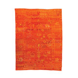 Orange Vintage Traditional Wool Rug - 10'4" x 13'3"