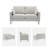 59.8'' W Modern Upholstery Loveseat Boucle-219926255