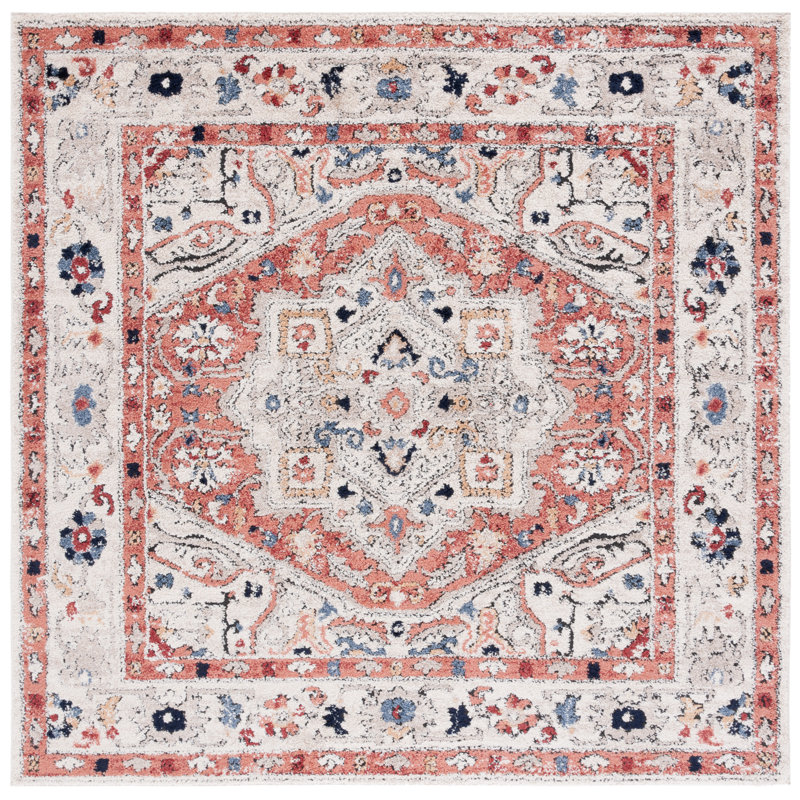 Luna Performance Oriental Rug, Square 6'7"