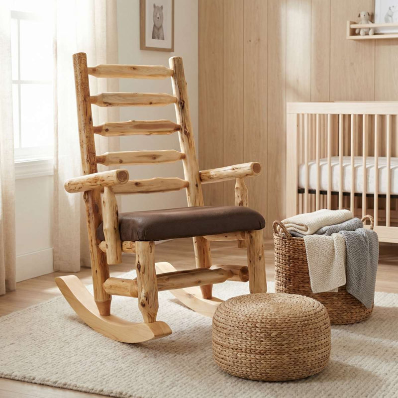  Chaise berçante avec dossier Cedar, Premium Fabric, Vintage