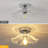Jayk 1-Light Glass Shade Semi Flush Mount Ceiling Light