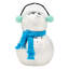 Noël disco 10 po Boule de neige Dicso avec foulard bleu
