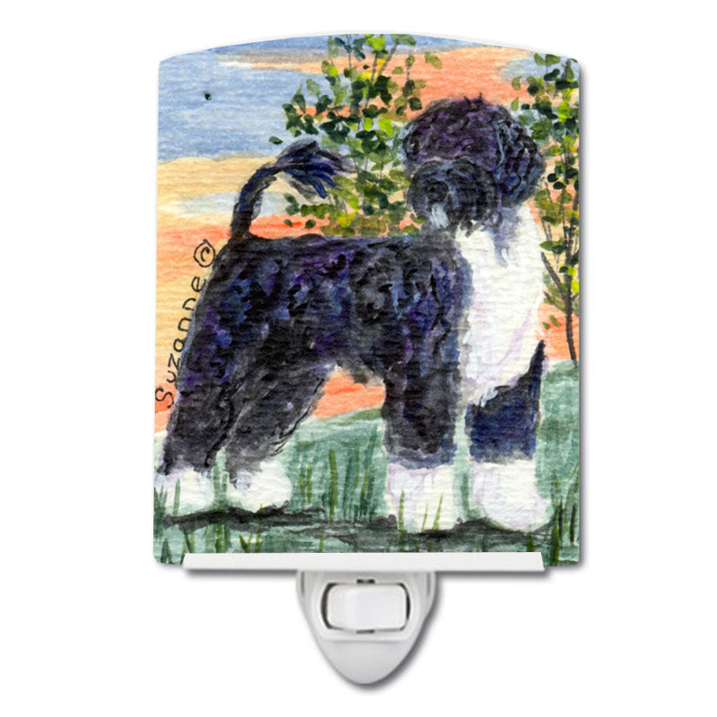 Portuguese Water Dog Ceramic Night Light