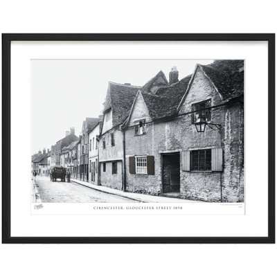 Cirencester, Gloucester Street 1898 by Francis Frith - Single Picture Frame Print