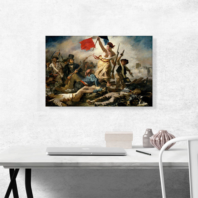Liberté guidant les gens - Impression, H 18 po x l 26 po x P 0,75 po