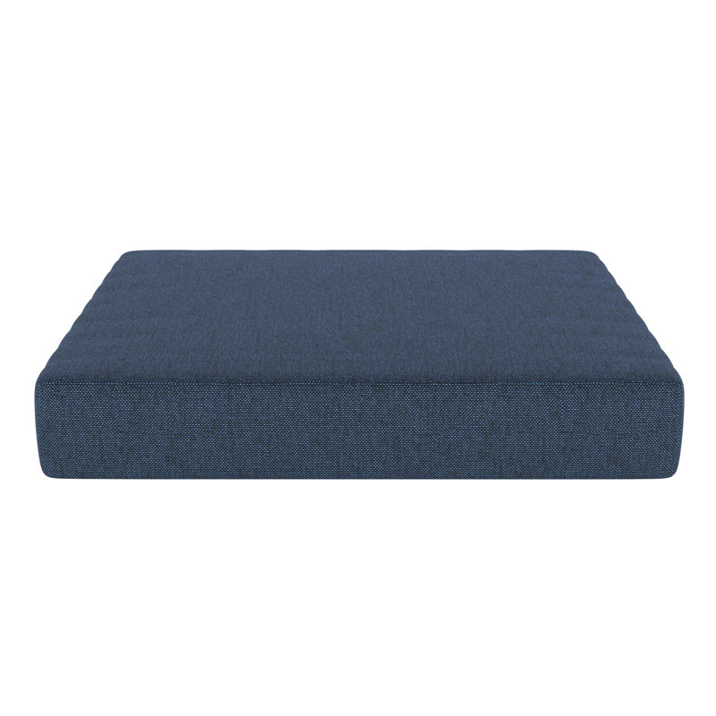 Ottoman Outdoor Patio Cushion With Sunbrella Fabric, Spectrum Indigo Sunbrella®