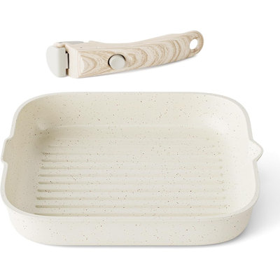 Caannasweis Detachable Handle 11" Grill Pan, Induction