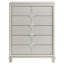 Commode 5 tiroirs Pearl White