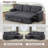 Ebern Designs Sleeper Sofa Couch with Pull Out Bed, Sectional with Storage Convertible Chaise