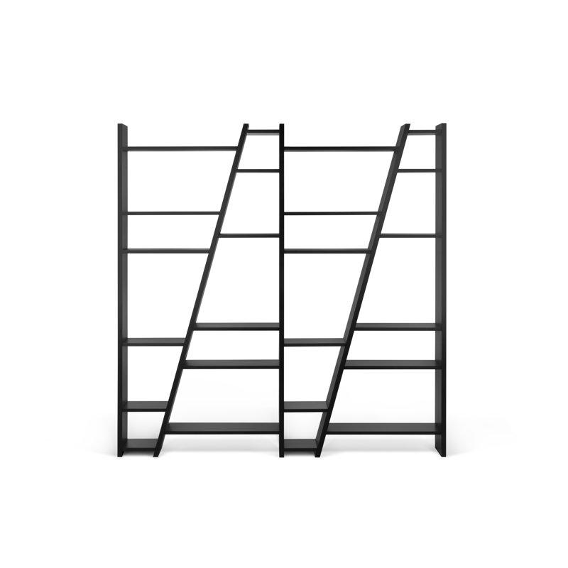 Geometric Bookcase, Pure Black