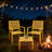 3-Piece Outdoor Conversation Set With Stackable Chairs - All-Steel Art Deco Design, 330 Lb Chair Capacity, Weather-Resistant For Patio, Garden & Poolside