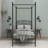Metal Canopy Bed-380185740-380185743