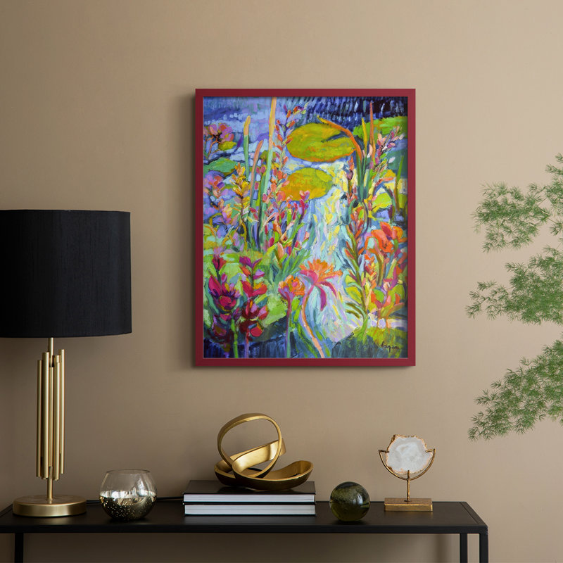 «My Quiet Place II», reproduction encadrée - bois massif, H 15 po x l 12 po, Rouge