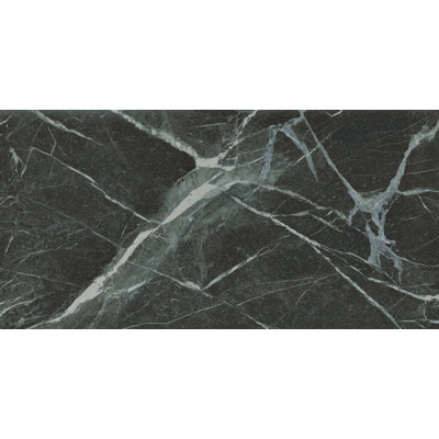Veria Green 24" x 47" Porcelain Marble Look Wall & Floor Tile