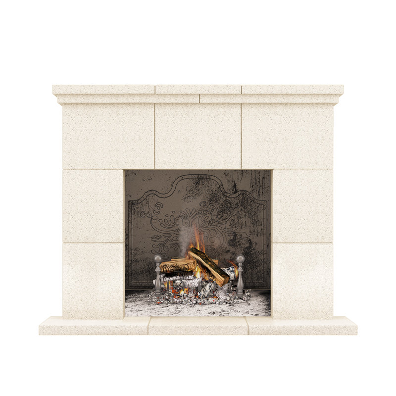 Tuscany Fireplace Surround, Acid Wash Beige