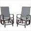 Ensemble de 2 chaises berçantes d'extérieur Cozy