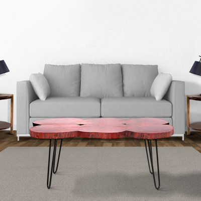Cyaire Solid Wood Top Coffee Table