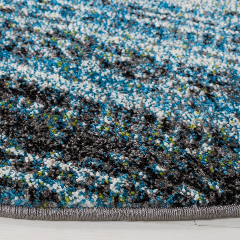 Porcello Performance Abstract Rug, Round 6'7"
