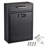 Medium Drop Box Wall Mounted Locking Mailbox With Key And Combination Lock-87104162-87104161