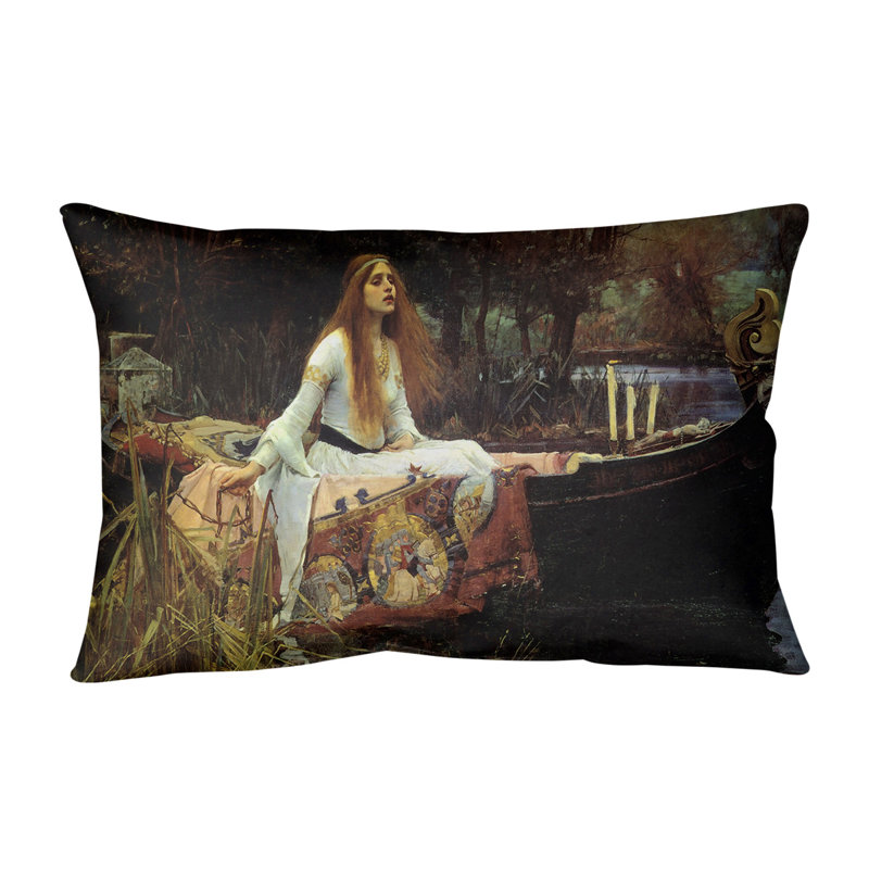 Coussin lombaire the lady of shalott, 14 po x 10 po, Duvet synthétique