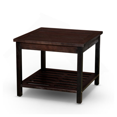 Longs Peak Eucalyptus 2-Shelf Side Table, Espresso