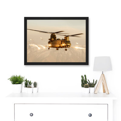 Goddard Military UK RAF Chinook Helicopter - Single Picture Frame Print