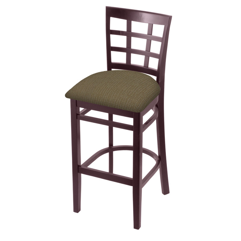 Tabouret, Cerise foncée, Liège graphique, Tabouret de bar (siège de 30 po de hauteur)