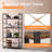Landrienne 47.2" H x 23.6" W Etagere 4-Shelf Bookcase-453867629