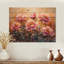 Pivoines au soleil levant III - Décoration murale en bois de pivoines - sur bois de pin naturel-271597660