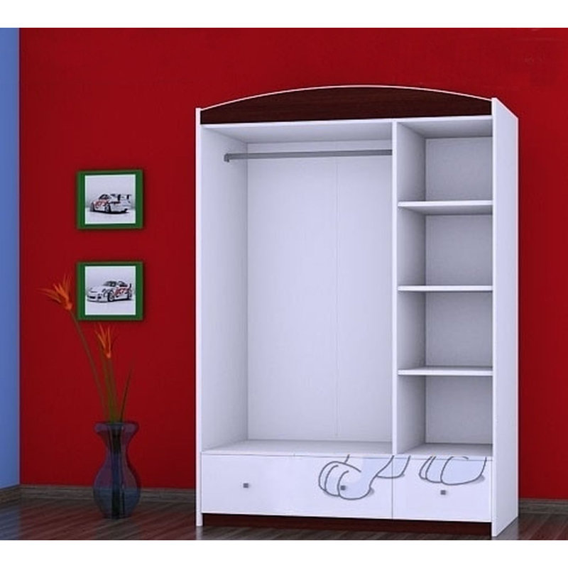 Parrott 3 Door Wardrobe, Black