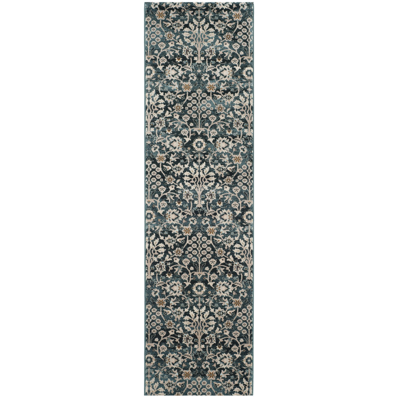 Bristol Point Performance Floral Rug, Runner 2'3" x 8'