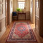 Tapis Basin traditionnel persan audacieux, couleur marine, orange, or, vert, crème, ivoire, lavable à la machine, à poils courts, antidérapant, adapté à l'intérieur et à l'extérieur, pour salon, chambre, salle à manger, entrée, couloir, bureau.-1144884472