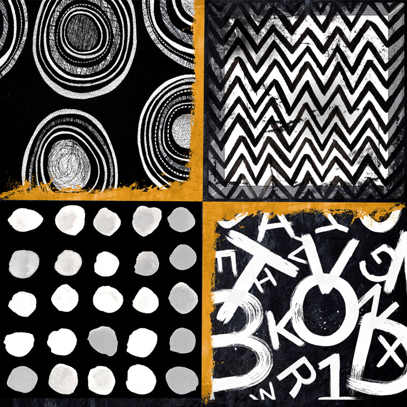 Dots And Lines I, H 12 po x l 12 po