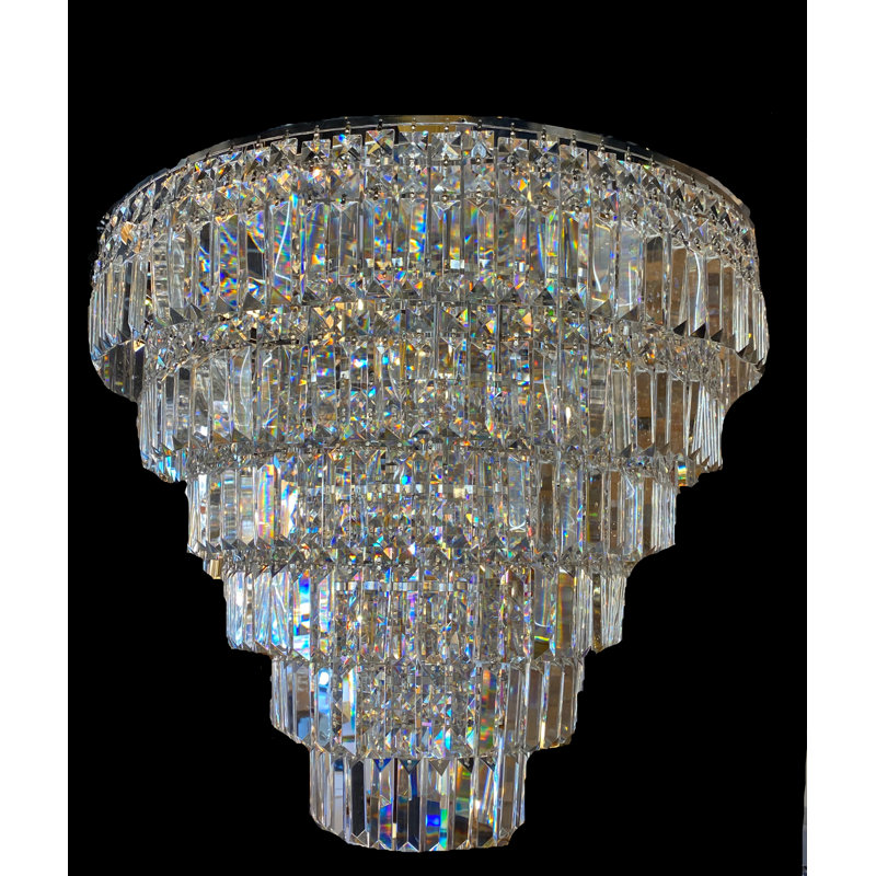 Carlill 13 - Light Dimmable Tiered Chandelier, Silver