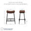 Ensemble de 2 tabourets de bar à hauteur de comptoir rembourrés-938414281-932493977