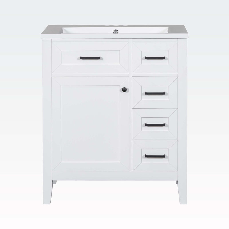 Armoire de salle de bain Mirveta, Blanc