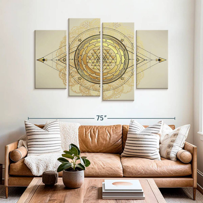 Sri Yantra, H 42 po x l 68 po