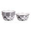 Set of 4 Black Swirl Salad Bowls