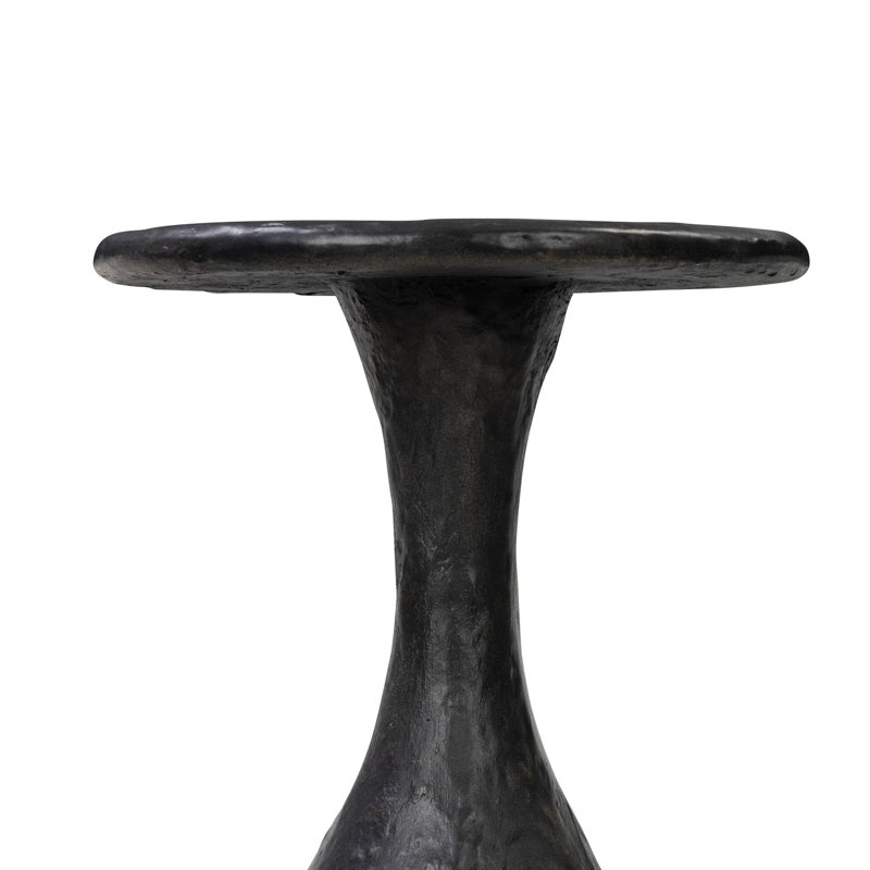 Cora End Table, Obsidian Concrete