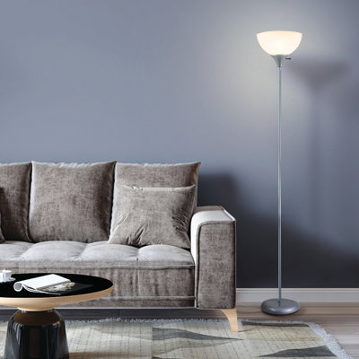 Kamelya 71'' Torchiere Floor Lamp with Outlet