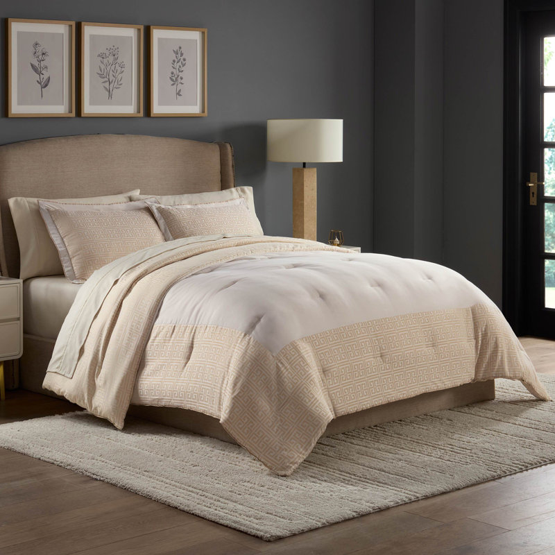 Martex Arcadia Dune Pebble Comforter Set, Twin Comforter + 1 Standard Shams
