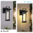 11”h 1-light Matte Black Outdoor Wall Lights, 1 Pack Outdoor Wall Sconce With Clear Glass(bulb Not Include)-926300099