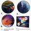 «Northern Lights Camping Escape II», ensemble d'art mural de voyage 4 pièces-1036694815