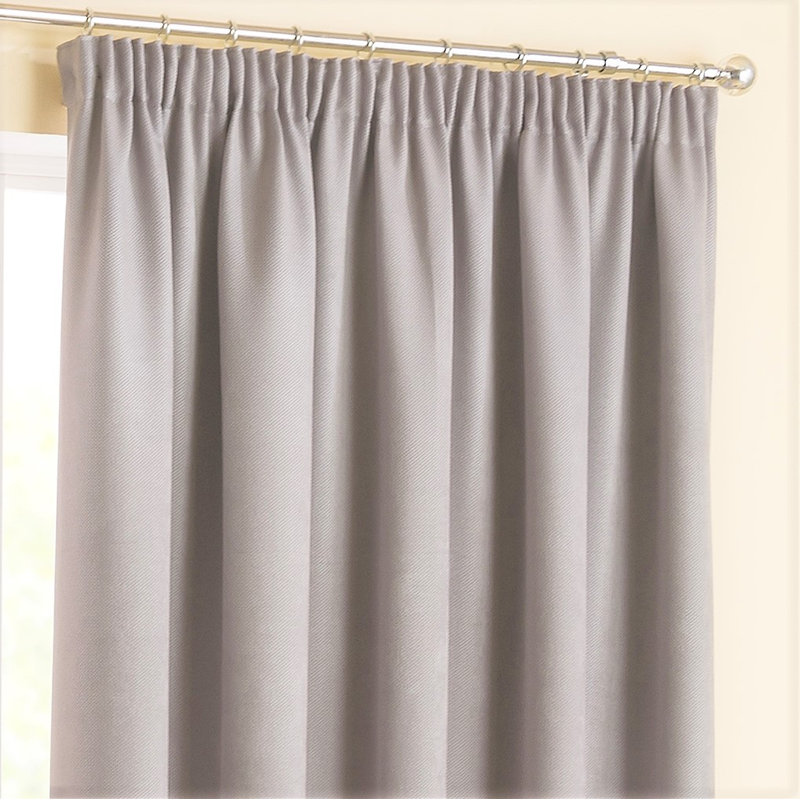 Diljeet Room Darkening Curtains, 117 W x 183 D cm, Grey
