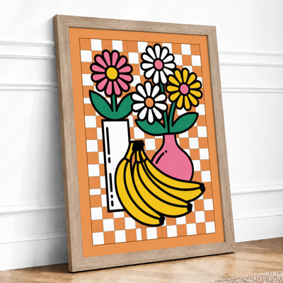 Flowers With Fruit Modern - Print