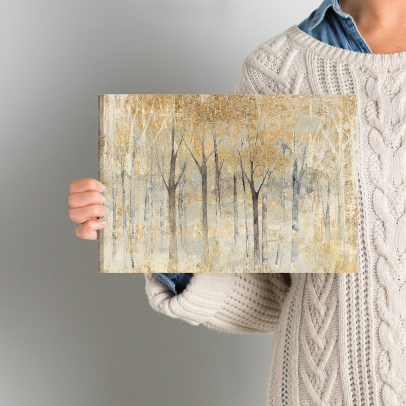 «Seasons End Gold», reproduction sur toile tendue, H 8 po x l 12 po x P 2 po, Toile tendue