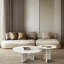 ensemble de tables basses en marbre naturel-112506553
