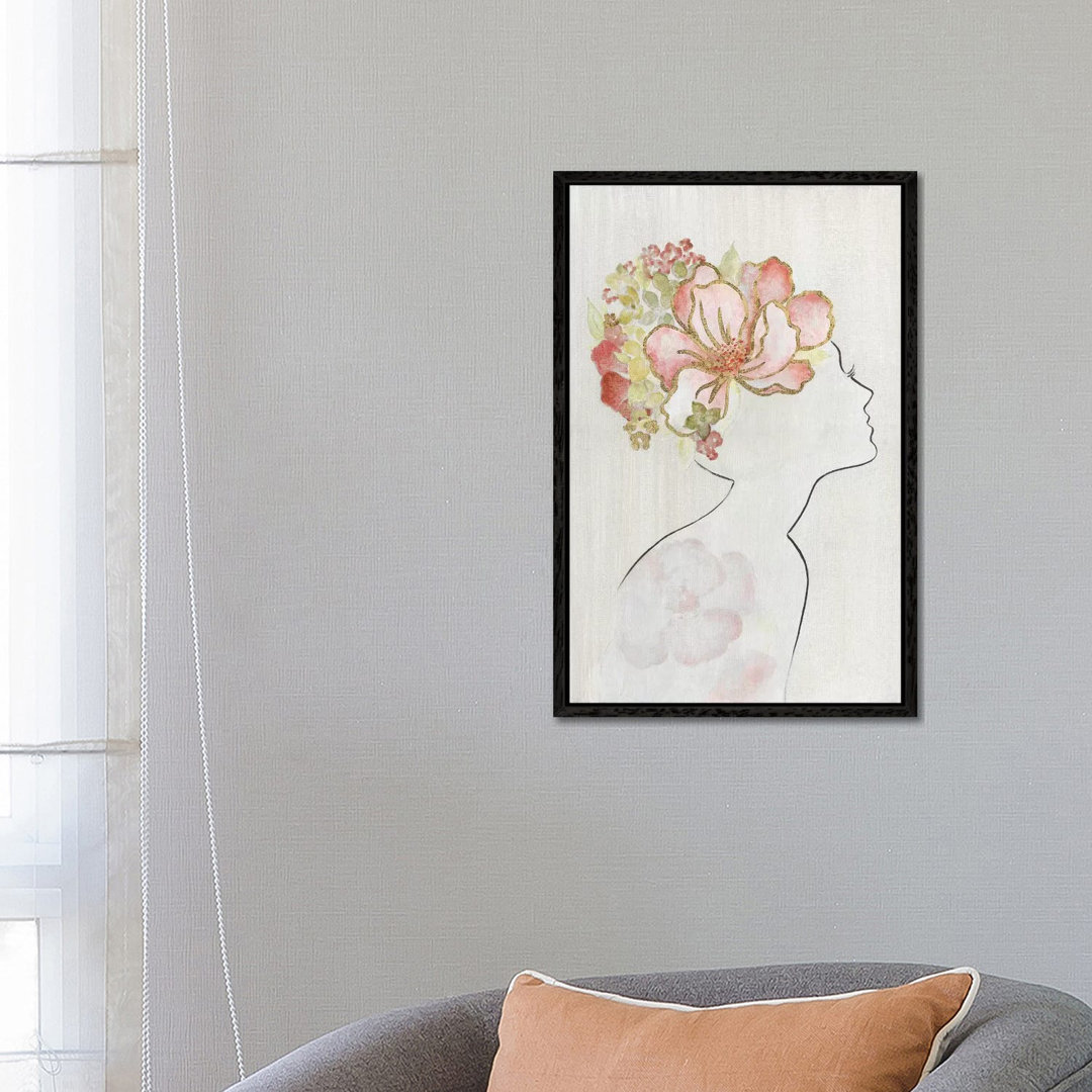 Fashion Floral Silhouette I von Tava Studios - Galerie-verpackte Leinwand Giclée